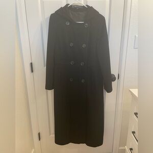 Anne Klein Black Wool-Blend Coat (Women’s 6)